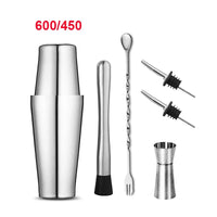 UPORS Boston Shaker Professional Stainless Steel Bartender Wine Cup Cocktail Mixer Martini Cocktail Shaker Bar Set Quick Pick Grocers