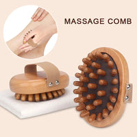 Body Anti Cellulite Brush Soothing Wooden Essential Oil Spa Air Cushion Massage Hair Comb Scalp Massage Brush Body Massager Quick Pick Grocers