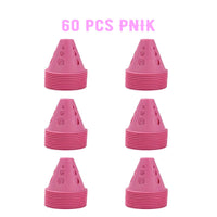 20/40/60 PCS Colorful Windproof Skate Marker Cones Roller Football Marking Cup Soccer Training Equipment Quick Pick Grocers