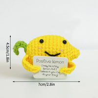 Crochet Positive Energy Doll Pocket Hug Mother's Day Gifts 2026 Handmade Knitted Ornament Handmade Crochet Doll Graduation Gifts Quick Pick Grocers