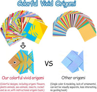 Origami Kit 30/96 Sheets Origami Paper Craft Guiding Book DIY Art Craft Projects Supplies for Beginners Children Kids Boys Girls Quick Pick Grocers