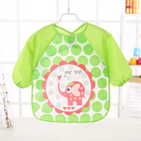 Waterproof EVA Full Sleeve Baby Bibs Children Apron Long Sleeve Feeding Smock Kids Eating Breastplate Infant Scarf Clothing Quick Pick Grocers