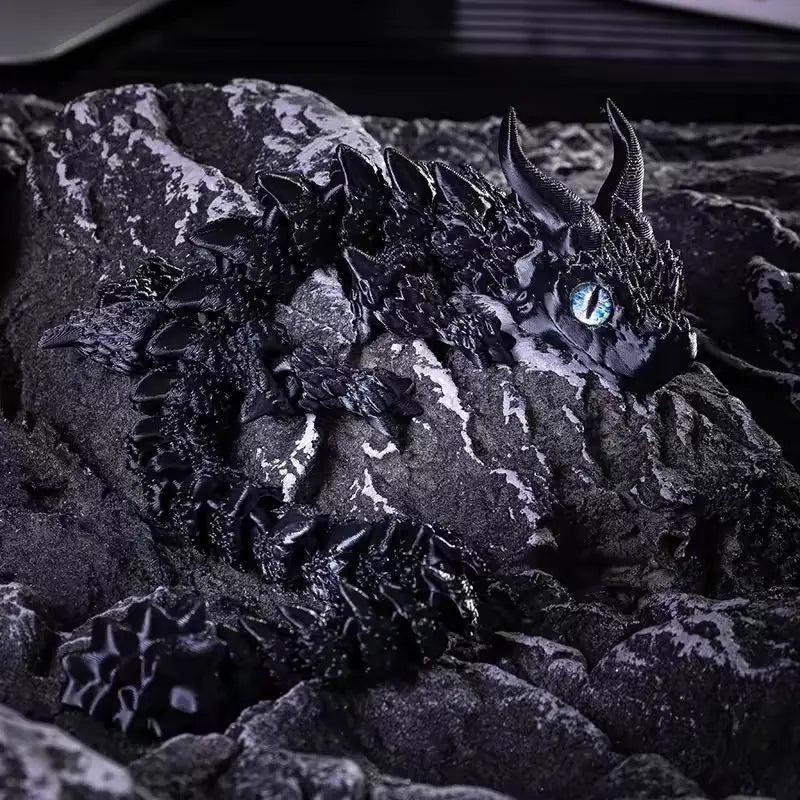 3D Printed Magic Dragon Movable Joint Fidget Toy Rotatable Articulated Office Desktop Ornament Adults Kid Toy Crafts Gift Quick Pick Grocers