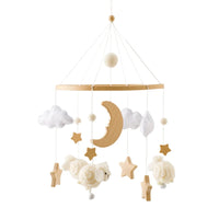 Baby Crib Mobile Rattle Toy For 0-12 Months Cartoon Felt Forest Animal Bed Bell Hanging Wooden Bracket Mobile Newbaby Rattle Toy Purest Peak
