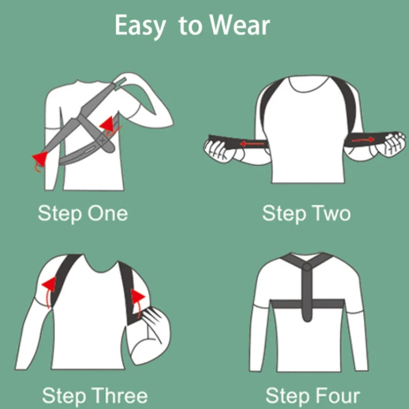 Adjustable Back Shoulder Posture Corrector Belt Clavicle Spine Support Reshape Your Body Home Office Sport Upper Back Neck Brace Econic Blanks