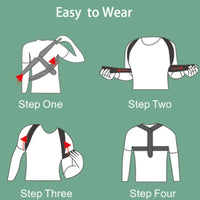 Adjustable Back Shoulder Posture Corrector Belt Clavicle Spine Support Reshape Your Body Home Office Sport Upper Back Neck Brace Econic Blanks
