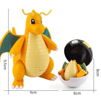 Pokemon Figures Toys Pocket Monsters Ball Model Pikachu Gengar Pokeball Dragonite Snorlax Pokeball Action Figures Toy Quick Pick Grocers