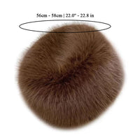 Hot Sale Fur Hat Women Warm Snow Ski Cap Female Faux Fox Fur Thick Warm Winter Hat Lady Windproof Russian Hat Ear Warmer Bonnet Purest Peak