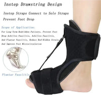 1PC Plantar Fasciitis Night Splint Adjustable Ankle Brace Foot Drop Brace for Plantar Fasciitis Arch Foot Pain Achilles banket Econic Blanks
