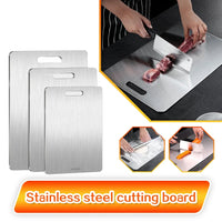 316 Stainless Steel Panel and Chopping Board Kitchen Household Thickened Double Sided Cutting Board Block Kneading Dough Board Econic Blanks