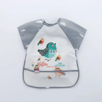 Waterproof EVA Full Sleeve Baby Bibs Children Apron Long Sleeve Feeding Smock Kids Eating Breastplate Infant Scarf Clothing Quick Pick Grocers