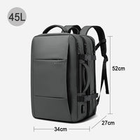 BANGE Aesthetic Men Business Backpack School Expandable USB Bag, Large Capacity 17.3 Laptop Waterproof Fashion Travel Backpack Econic Blanks