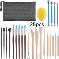 Pottery Clay Sculpting Tools Kit 8-61 Pcs/Set, Ceramic Wax Clays Carving Tools for Art Craft Pottery Sculpting Modeling Tool Set Econic Blanks