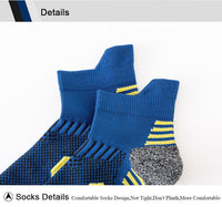 6/5/3 Pairs Men's Athletic Socks Sports Breathable Outdoor Running Compression Socks Cotton Training Long Black Stretch Socks Quick Pick Grocers
