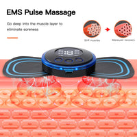 EMS Neck Massager Electric Muscle Stimulator Cervical Sticker Massage Patch Low Frequency Pulse Masajeador Pads Body Pain Relief Quick Pick Grocers