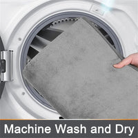 Homaxy Super Absorbent Bath Mat Memory Foam Carpet Non-Slip Toilet Bathroom Rug Soft Living Room Bedroom Shower Decor Foot Rug Quick Pick Grocers