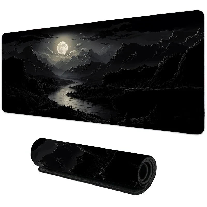 Night Moonlight large cool mouse pad laptop non-slip esports office desk mat game player mousepad mini PC desktop accessories Econic Blanks