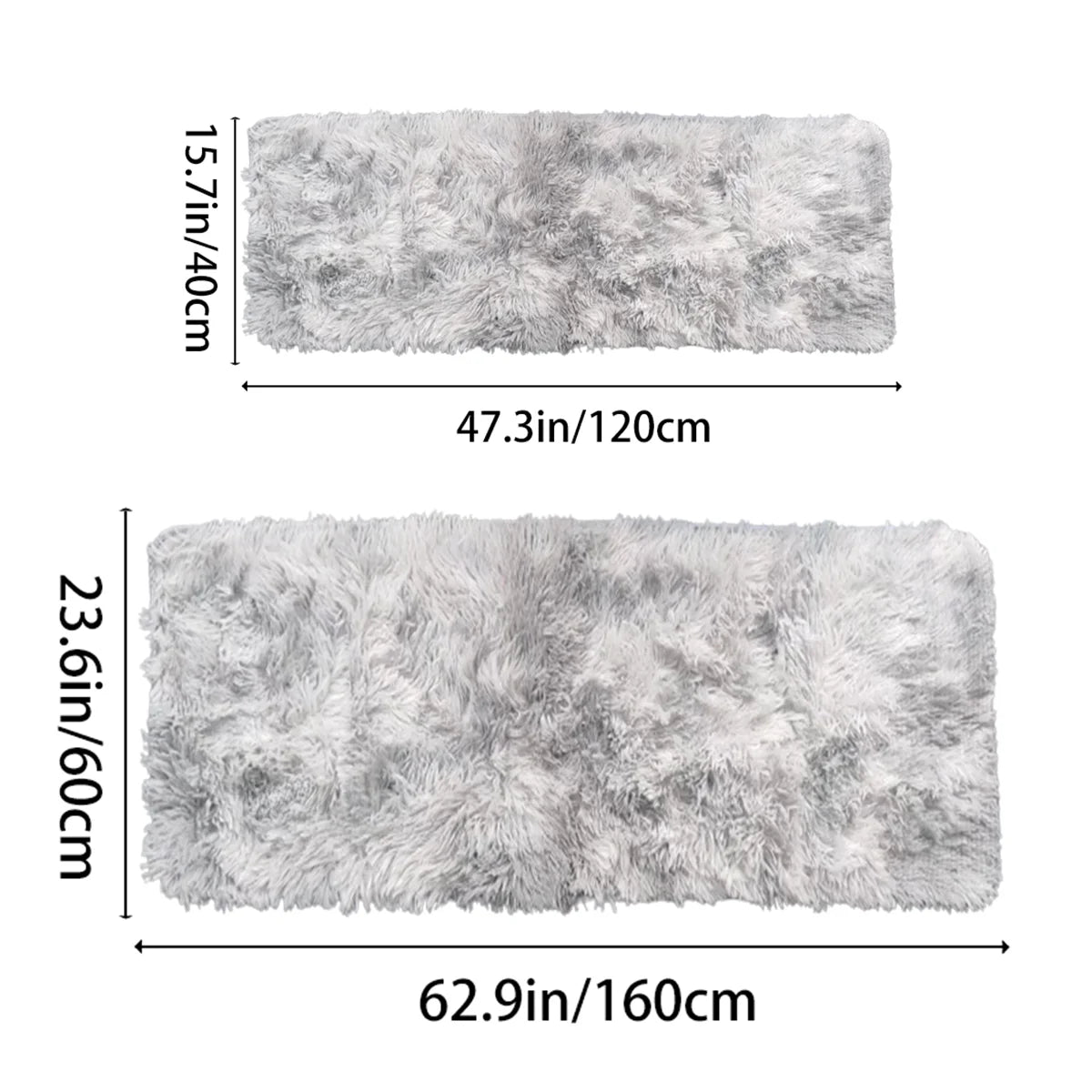 Soft Area Rugs Bedroom Carpet Fluffy Non-slip Tie-Dyed Fuzzy Shag Plush Soft Shaggy Bedside Rug Living Room Carpet Quick Pick Grocers