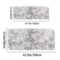Soft Area Rugs Bedroom Carpet Fluffy Non-slip Tie-Dyed Fuzzy Shag Plush Soft Shaggy Bedside Rug Living Room Carpet Quick Pick Grocers