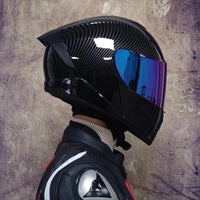 Full Face Racing Helmets Winter Warm Double Visor Motorcycle Helmet Motorbike Sports helmet LVS-701