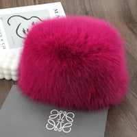 Hot Sale Fur Hat Women Warm Snow Ski Cap Female Faux Fox Fur Thick Warm Winter Hat Lady Windproof Russian Hat Ear Warmer Bonnet Purest Peak