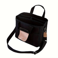 Ladies Canvas Handbag Multi Pocket Large Capacity Tote Bag Adjustable Shoulder Strap Casual Shoulder Shopping Bag Econic Blanks