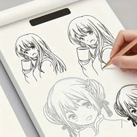 Anime Character Line Art Drawing Book - 48 Pages for Tracing & Painting Practice Econic Blanks