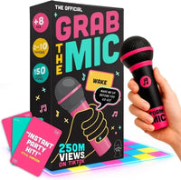 Lucky Egg Official Grab The Mic Family Karaoke Board Game 2-10 Players Game For Hilarious Game Nights Birthday Party Kids Gift Econic Blanks
