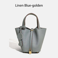 MENDY Women Bags Handbags Bucket Bag Real Leathe Fashion Tote Bag Genuine Leather Luxury Desginer Big Size Large Lady Hand Bags Quick Pick Grocers