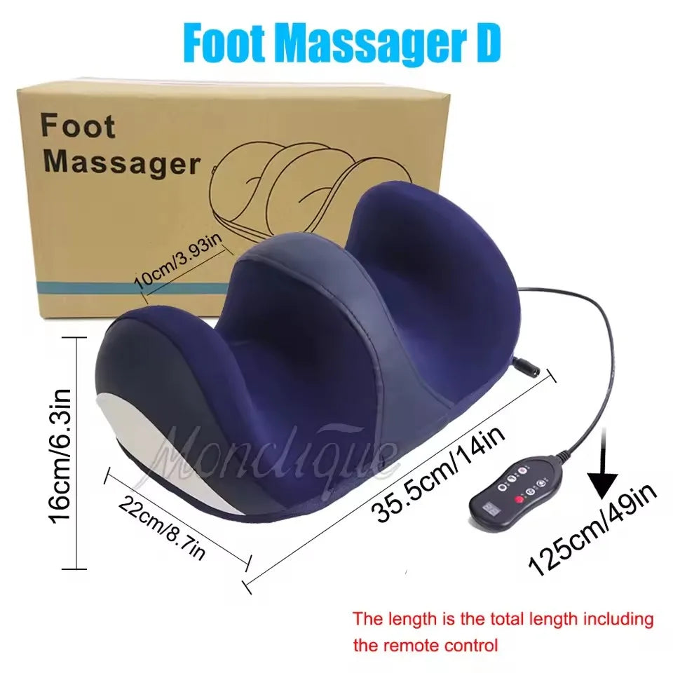 Extra Big Electric Foot Massager Hot Compress Shiatsu Kneading Leg Roller Kneading Calf Deep Relieve Fatigue Relaxation Muscle Purest Peak