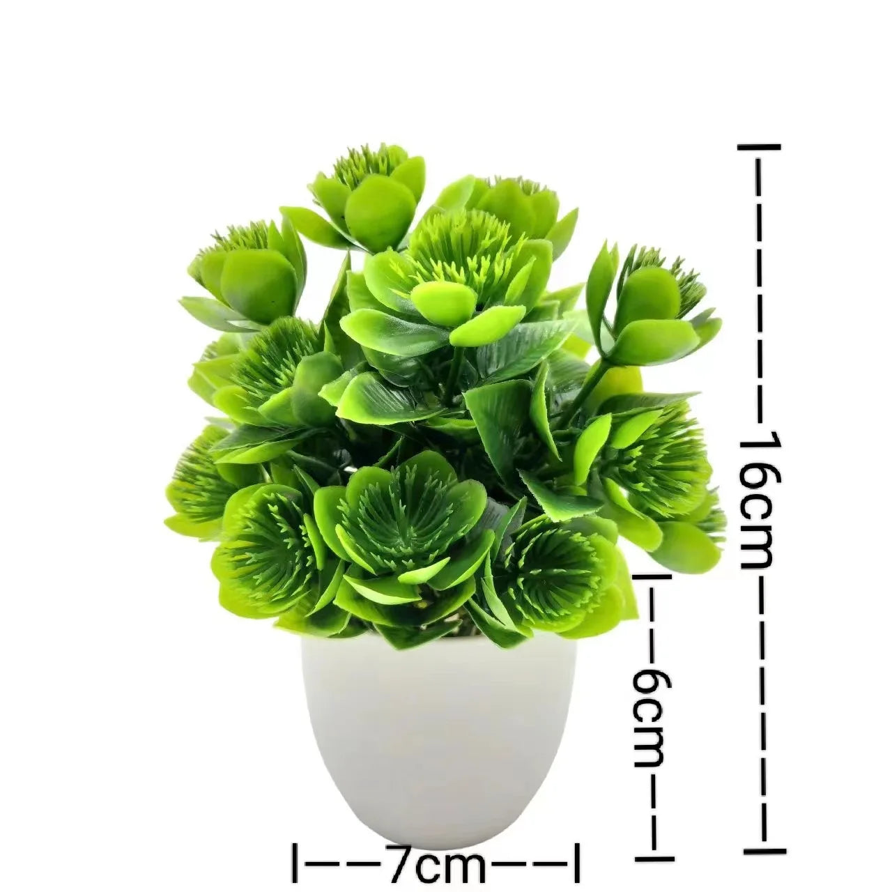 1pc Artificial Plants with Plastics Pots Perfect Greenery for Home DecorationsOffice Desk Living Room and Bedroom Decoration Econic Blanks