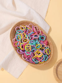 100pcs Toddler Kids Colorful Rubber Band Set 2cm High Elastic Thumb Rings That Don't Hurt Hair Baby Scrunchies Small Thread Purest Peak