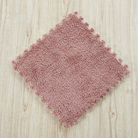 10Pcs 30*30CM Creative Plush Puzzle Foam Floor Mat Puzzle Carpet Warm Playmat Interlocking Exercise Tiles Fluffy Area Rugs Quick Pick Grocers