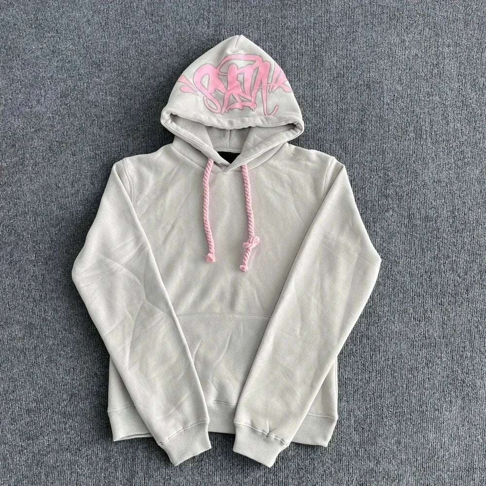 Sy Jacket and Trousers Sports Jogging Men Cotton Hoodie Young Fashion Hooded Tops Pants Women's Streetwear Coats Warm Tracksuit Econic Blanks