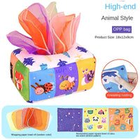 Baby Montessori Toy,Magic Tissue Box,Educational Learning Activity Sensory Toy For Kids Finger Exercising  Busy Board Baby Game Purest Peak