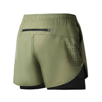 Men's Running Shorts Quick-drying Fitness Black Double Layer Shorts Men New Sport Workout Training Bodybuilding Short Pants Econic Blanks