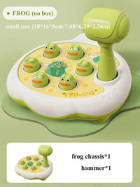 Duck/Frog/Pig Baby Toy Montessori Learning Game Educational Puzzle Gift for 12 24 Months Toddler Boy/Girl with Hammer Econic Blanks