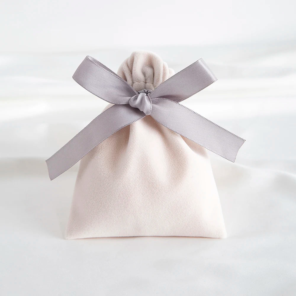 10pcs Green Jewelry Velvet Bag Ribbon Bowknot Pouches Gift Display Packing Storage Wedding Favors Travel Candy Drawstring Pocket Purest Peak