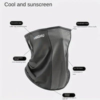 Cycling Masks Headwear Bandana Head Wrap Face Scarf Mask Neck Balaclava Breathable Light Cool Wind  Outdoor Hiking Ice Silk Mask Econic Blanks