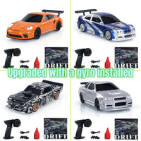 New RC Drift Car Upgraded Gyro 1/43 Racing RTR 4WD Four-wheel Drive High Speed Radio Control Model 2.4g Drift Race Car Mini Gift Econic Blanks