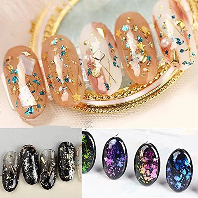 100 Sheets DIY Nail Gold Leaf Sheets Painting Gold Leaf Paper Art Craft Paper Birthday Party Wedding Cake Dessert Decorations Econic Blanks