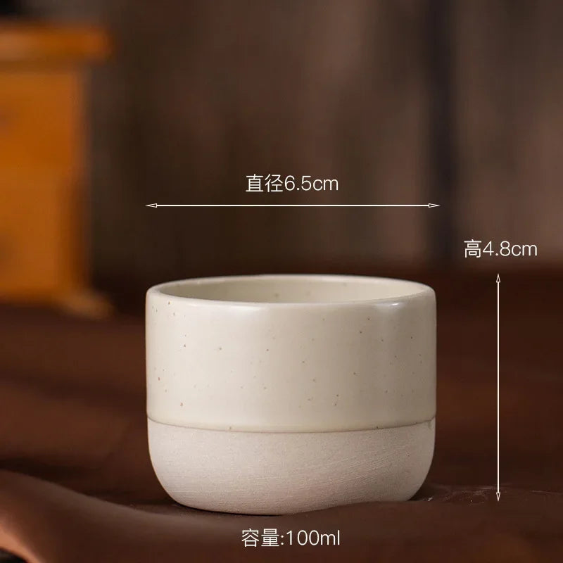 100ml 180ml 230ml Coffee Mug Vintage Ceramics Tea Cup Japanese-style Cafes Drinkware Stoneware Espresso for Restaurants Hotels Quick Pick Grocers