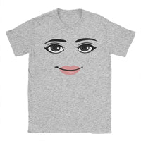 Round Neck Short Sleeve Clothing Summer Novelty Harajuku Streetwear Robot Robloxs Woman Face Game Tshirt Aesthetic Clothes Quick Pick Grocers