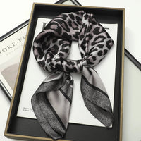 60Colors Luxury Scarf Women 70*70Cm Silk Feel Square Hair Wrapping Foulard Satin Shawl Big Size Head Bandana Hijab Handkerchief Quick Pick Grocers