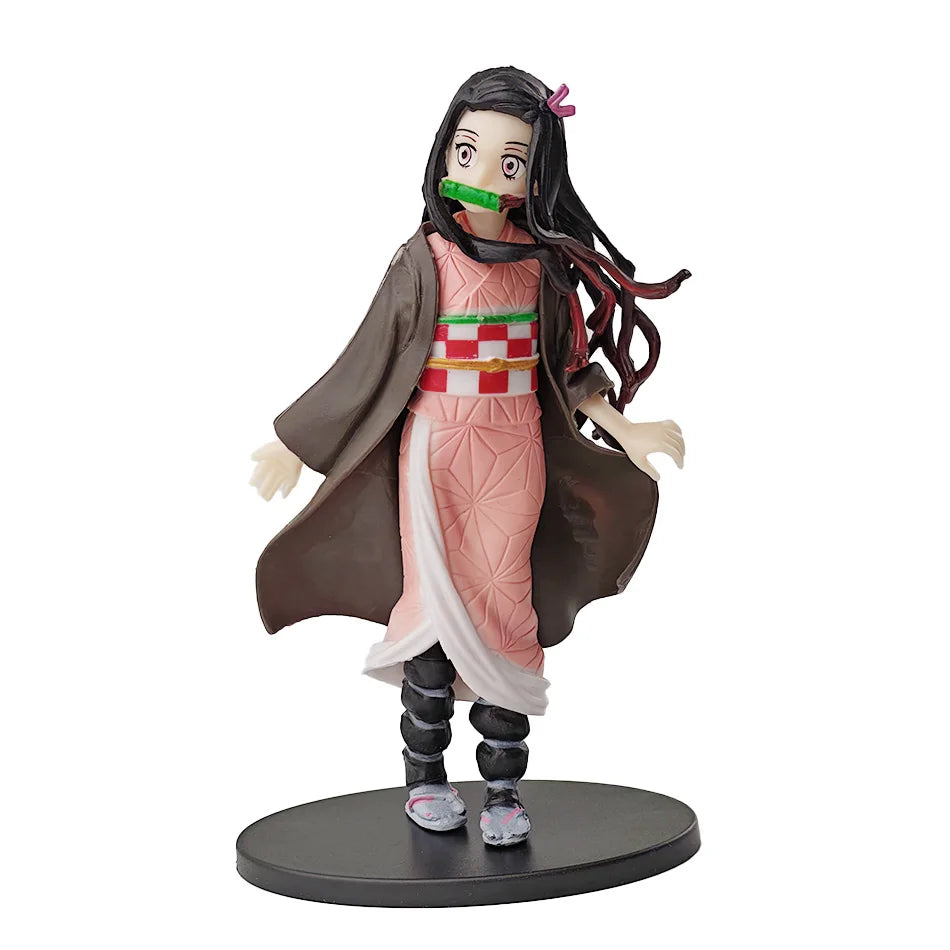 Anime Demon Slayer Kimetsu no Yaiba Figure Kamado Tanjirou Action Figure Agatsuma Zenitsu Nezuko Warrior PVC Model Toys Quick Pick Grocers