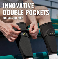 Sanke 1 Pair Soccer Football Shin Guard Teens Socks Pads Professional Shields Legging Shinguards Sleeves Protective Gear Quick Pick Grocers