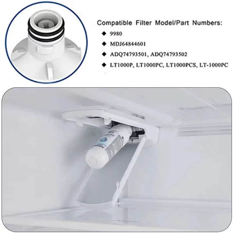 Refrigerator Water Filter accessories For LG LT1000P Compatible With ADQ74793501,ADQ74793502,MDJ64844601,AGF80300704,ADQ75795105 Quick Pick Grocers