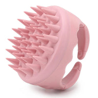 Hair Scalp Massager Shampoo Brush Hair Scrubber Washing Brush Silicone Scalp Exfoliator for Dandruff Removal- Beige Quick Pick Grocers