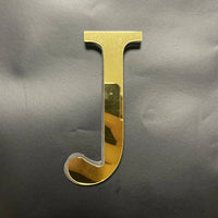 Gold English Letters Mirror 3D Wall Sticker Home Decoration Festival Party Wedding Decor Acrylic Mural Peel & Stick Wallpaper Quick Pick Grocers