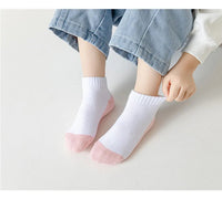 5 Pairs/Lot 2023 New Summer Children Socks Cotton Kids Fashion Black White Gray For 1-12 Years Teen Student Baby Girl Boy Socks Quick Pick Grocers